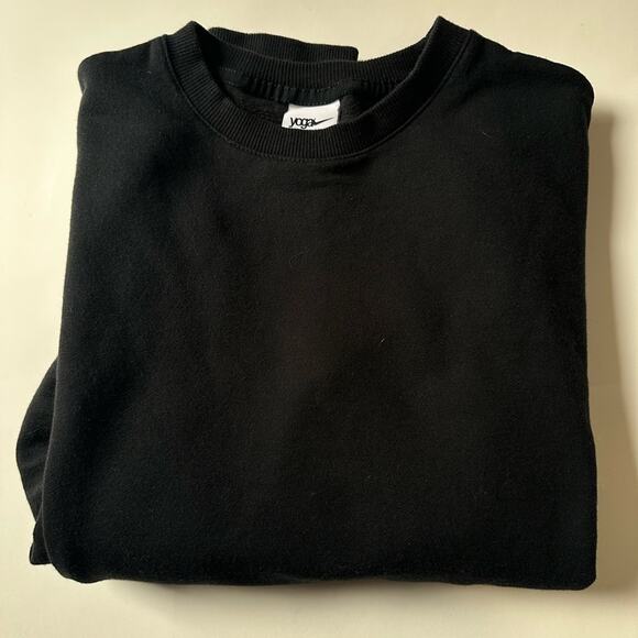 Nike Yoga Soft Fleece Sweatshirt Black Crewneck Loose Fit size XS - Picture 2 of 8